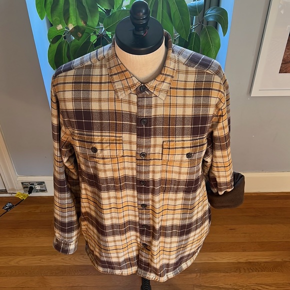 L.L. Bean Other - Lot of 2 LL Bean Flannel Sherpa Lined Large Mens Outdoor Jacket Hiking Coat